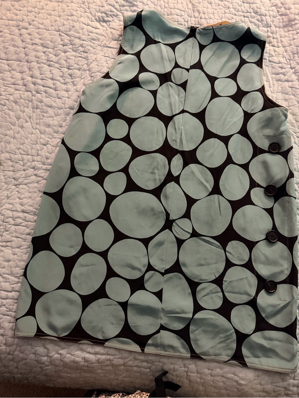 Marni Blue and Black silk Polka Dot Mini Dress New With Tag - Picture 5 of 9